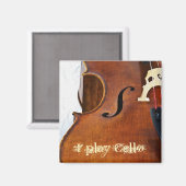 Aimant Je joue au Cello (Recto/Verso)