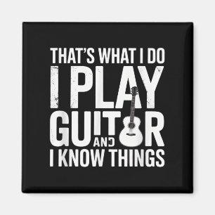 Aimant Je Joue De La Guitare Et Connais Des Choses Drôle
