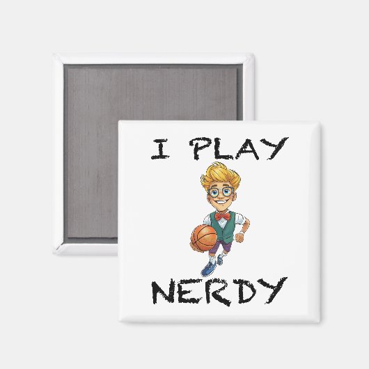 Aimant Je joue Nerdy (Recto/Verso)