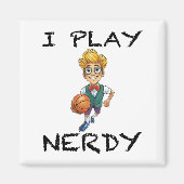 Aimant Je joue Nerdy (Devant)