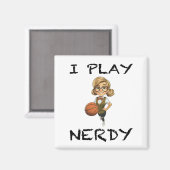 Aimant Je joue Nerdy (Recto/Verso)