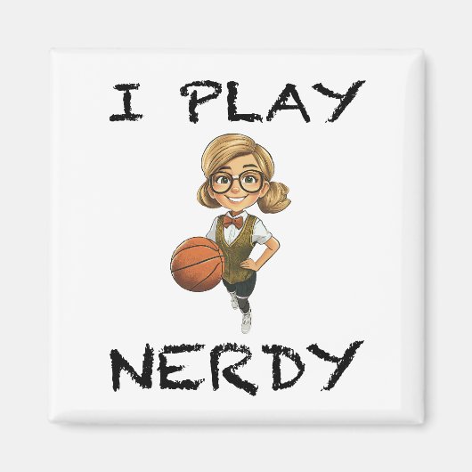 Aimant Je joue Nerdy (Devant)