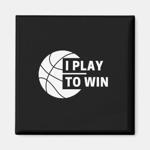 Aimant Je Joue Pour Gagner Le Basket-Ball Sports