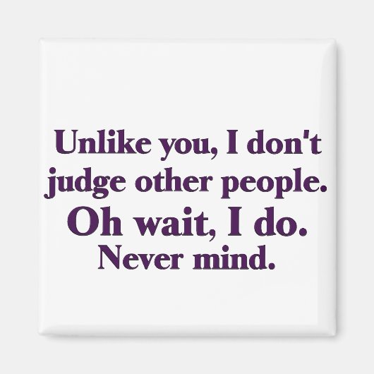 Aimant Je juge les autres (Devant)