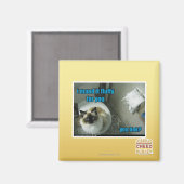 Aimant Je l'ai fait peluche fourrure vous (Recto/Verso)