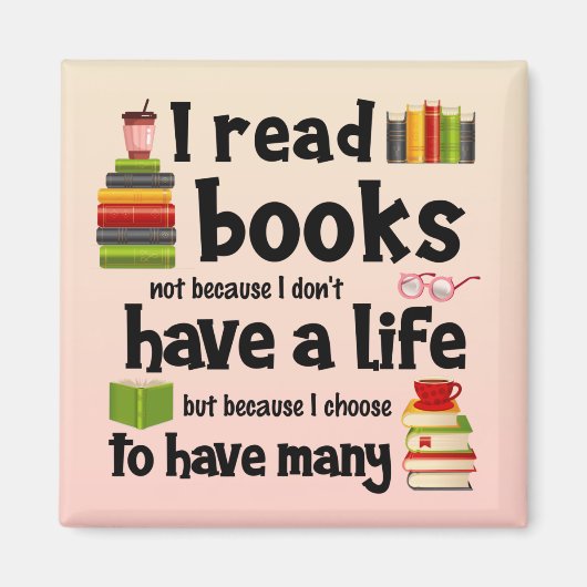 Aimant Je Lis Des Livres Parce Que Je Dirige Beaucoup De  (Devant)