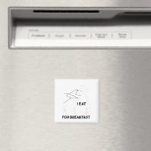 Aimant Je mange des collines au petit déjeuner Citation d (In Situ (Lave-vaisselle))