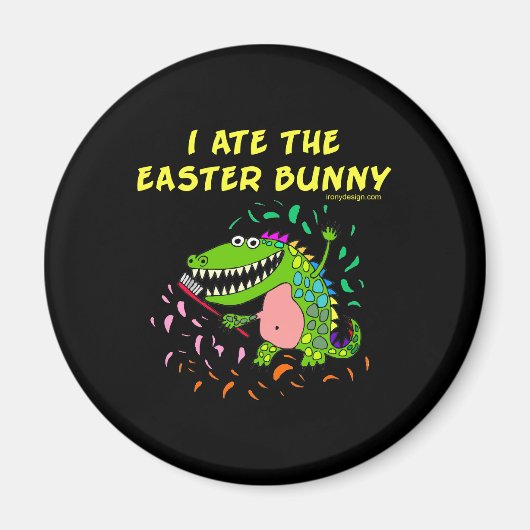 Aimant Je Mange Le Lapin De Pâques (Devant)