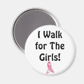 Aimant Je marche pour les filles ! (Recto/Verso)
