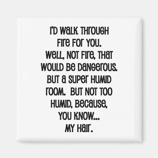 Aimant Je Marcherais En Feu Pour Vous (Devant)