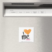 Aimant Je Me Coeur Orange (In Situ (Lave-vaisselle))