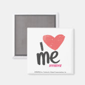 Aimant Je Me Coeur Rose (Recto/Verso)
