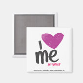 Aimant Je Me Coeur Violet (Recto/Verso)