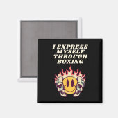 Aimant Je me suis Express par la boxe (Recto/Verso)