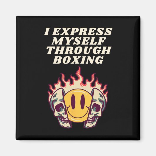 Aimant Je me suis Express par la boxe (Devant)