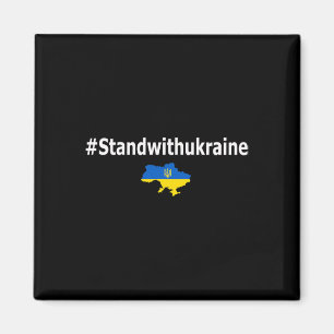 Aimant Je me tiens avec le maillot de l'Ukraine Hashtag S