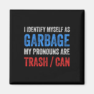 Aimant Je m'identifie comme partisan de Garge pour Trump