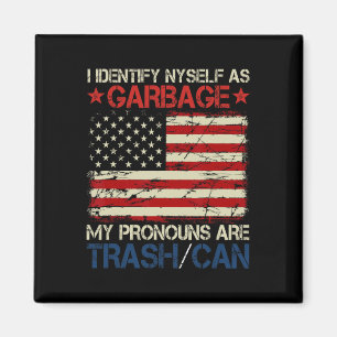Aimant Je m'identifie comme partisan de Garge pour Trump