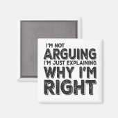 Aimant Je n'affirme pas que je ne fais qu'expliquer pourq (Recto/Verso)