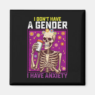 Aimant Je n'ai pas de sexe j'ai de l'anxiété non binaire