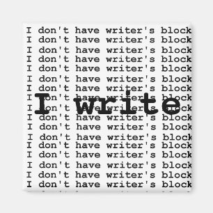 Aimant Je n'ai pas le bloc de l'auteur…