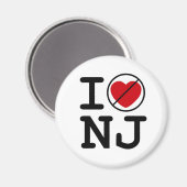 Aimant Je n'ai pas le coeur du New Jersey (Recto/Verso)