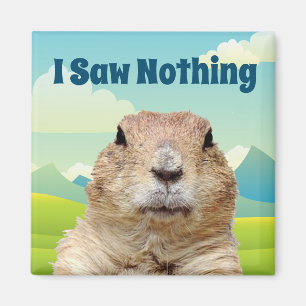 Aimant Je n'ai rien vu le jour de la marmotte