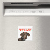 Aimant Je ne boirai jamais sur Donald Trump ! (In Situ (Lave-vaisselle))