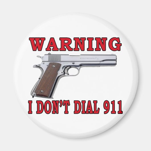 Aimant Je ne composerai pas le 911 (Devant)