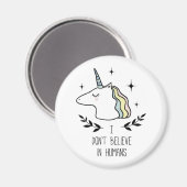 Aimant Je ne crois pas aux humains (Recto/Verso)