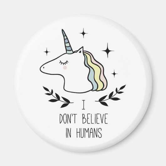 Aimant Je ne crois pas aux humains (Devant)