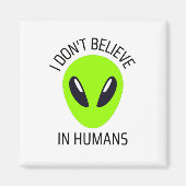 Aimant Je ne crois pas aux humains (Devant)