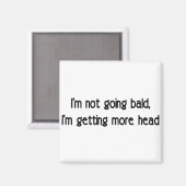 Aimant Je ne deviens pas chauve (Recto/Verso)