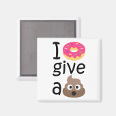 Aimant Je ne donne pas d'émoticône (Recto/Verso)