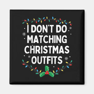 Aimant Je ne fais pas correspondre les vêtements de Noël