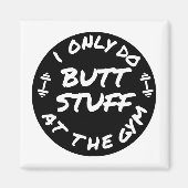 Aimant Je ne fais que des trucs à la gym-design (Devant)