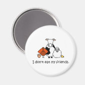Aimant Je ne mange pas mes amis (Recto/Verso)