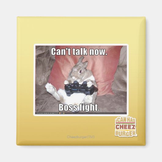 Aimant Je ne peux pas parler maintenant, le patron se bat (Devant)