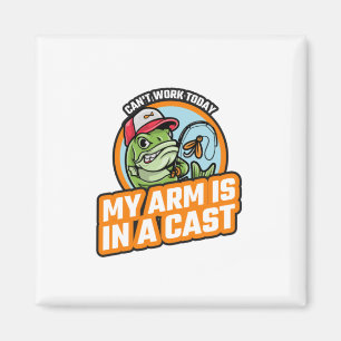 Aimant Je ne peux pas travailler aujourd'hui mon bras est