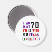 Aimant Je ne suis pas 70 (Recto/Verso)