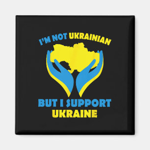 Aimant Je ne suis pas ukrainien mais je soutiens l'Ukrain
