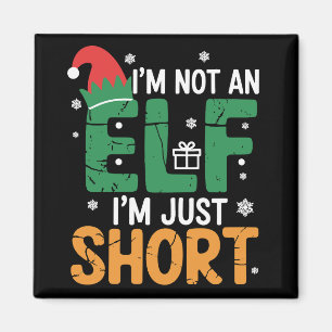 Aimant Je Ne Suis Pas Un Elfe Juste De Courtes Noël Drôle