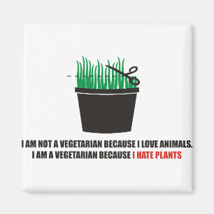 Aimant Je ne suis pas un végétarien parce que j'aime de