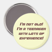 Aimant Je ne suis pas vieux ! (Recto/Verso)