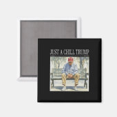 Aimant Je Ne Suis Qu'Un Gâteau Trump Drôle Gâteau Mème (Recto/Verso)