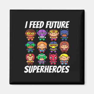 Aimant Je nourris Futurs Superhéros École Lady Squad Déje