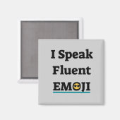 Aimant Je parle Emoji Fluent (Recto/Verso)