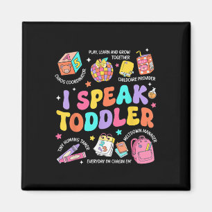 Aimant Je Parle Toddler Enseignant Pré K Retour À L'École