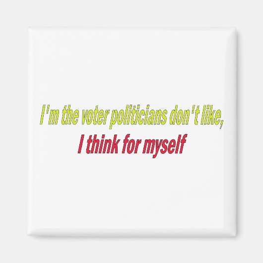 Aimant Je pense par moi-même (Devant)