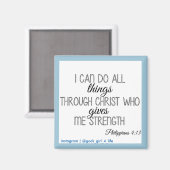 Aimant Je peux faire tout ce qui m'intéresse (Recto/Verso)